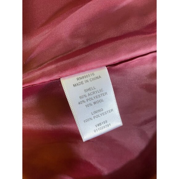 Coldwater Creek Western Southwestern Aztec Wool Blend Blazer Jacket Size 12 Boho - Picture 7 of 9